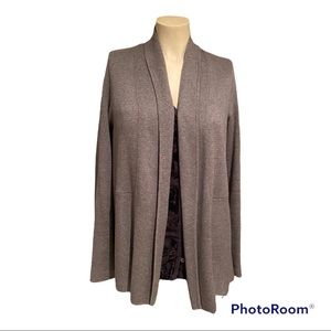 Talbots Cardigan Open Front Gray Size S